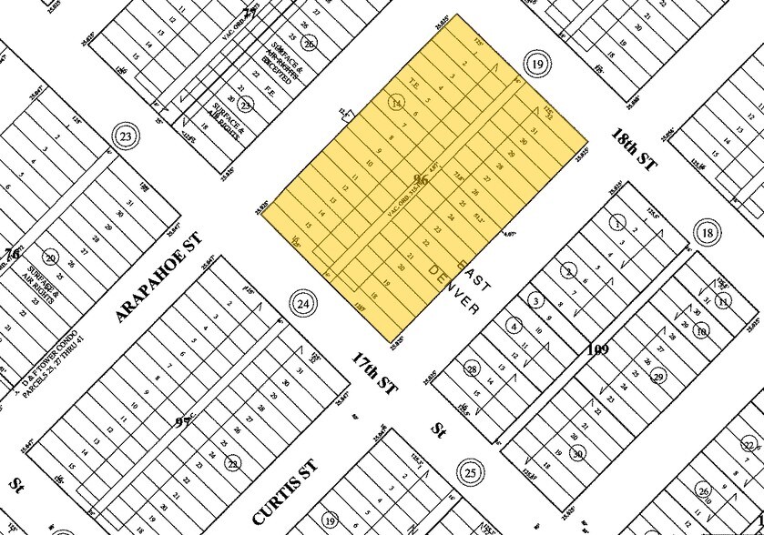 1001 17th St, Denver, CO à louer - Plan cadastral – Image 2 sur 22