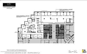 2101 Wilson Blvd, Arlington, VA à louer Plan d’étage– Image 1 sur 2