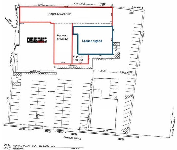 600 Franklin Ave, Franklin Square, NY à louer - Plan de site – Image 2 sur 3