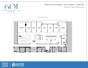 601 Massachusetts Ave NW, Washington, DC à louer Plan d’étage– Image 1 sur 2