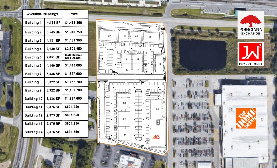 1634 S Poinciana Blvd, Kissimmee, FL à vendre - Plan de site – Image 2 sur 4