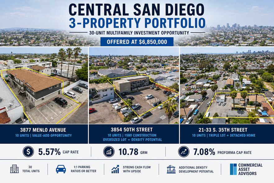 Central San Diego Portfolio portefeuille de 3 biens à vendre sur LoopNet.fr - Photo principale – Image 1 sur 14