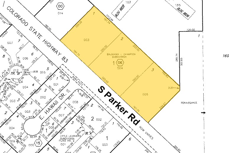 1602 S Parker Rd, Denver, CO à louer - Plan cadastral – Image 2 sur 2