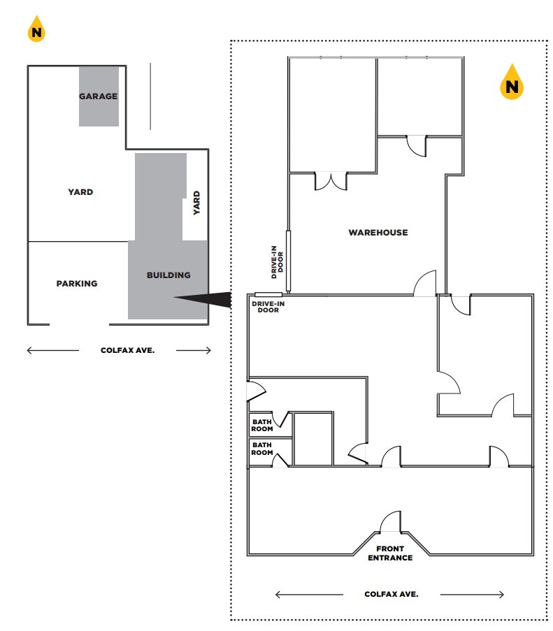 4347 E Colfax Ave, Denver, CO à louer Plan d’étage– Image 1 sur 1