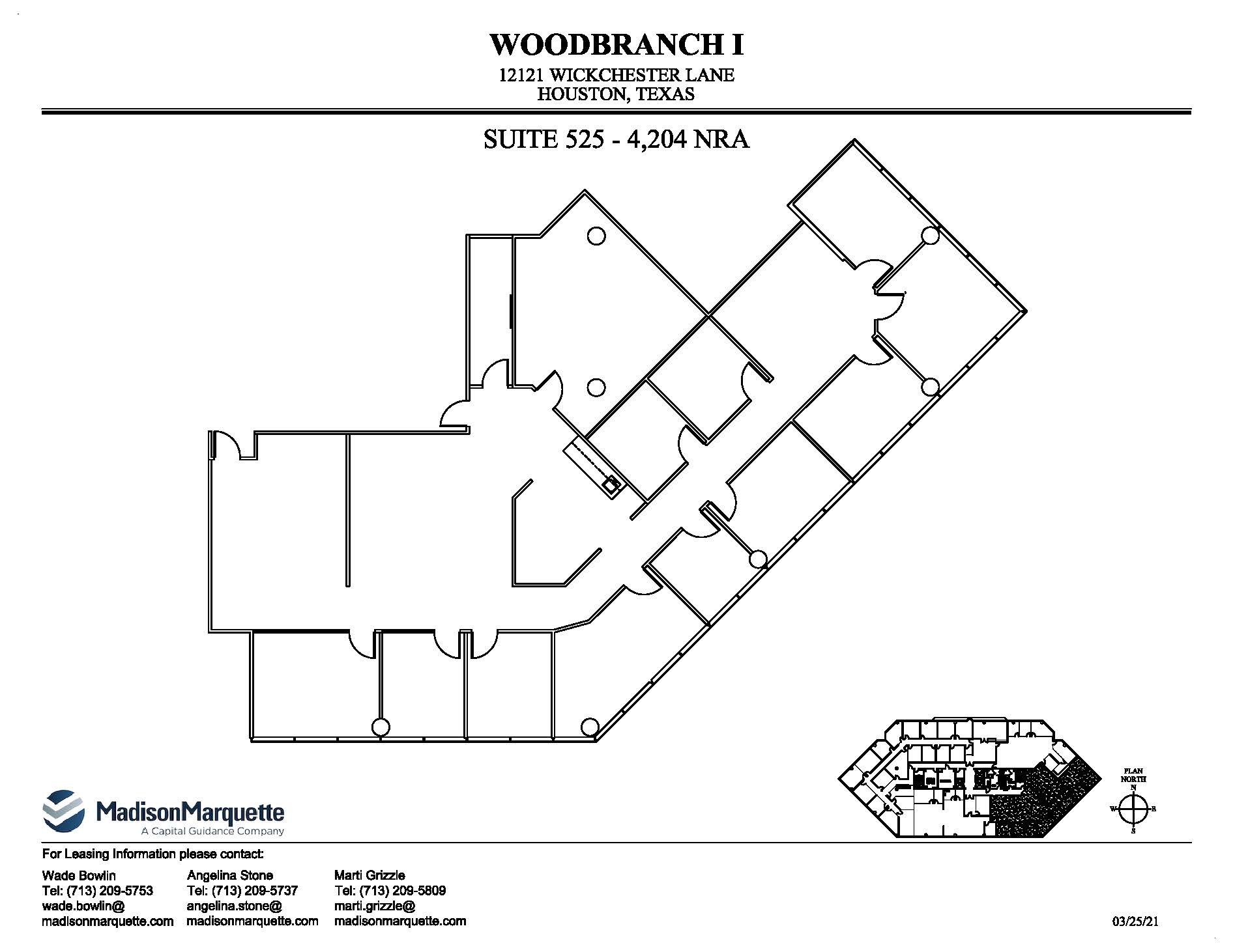 12121 Wickchester Ln, Houston, TX à louer Plan d’étage– Image 1 sur 1