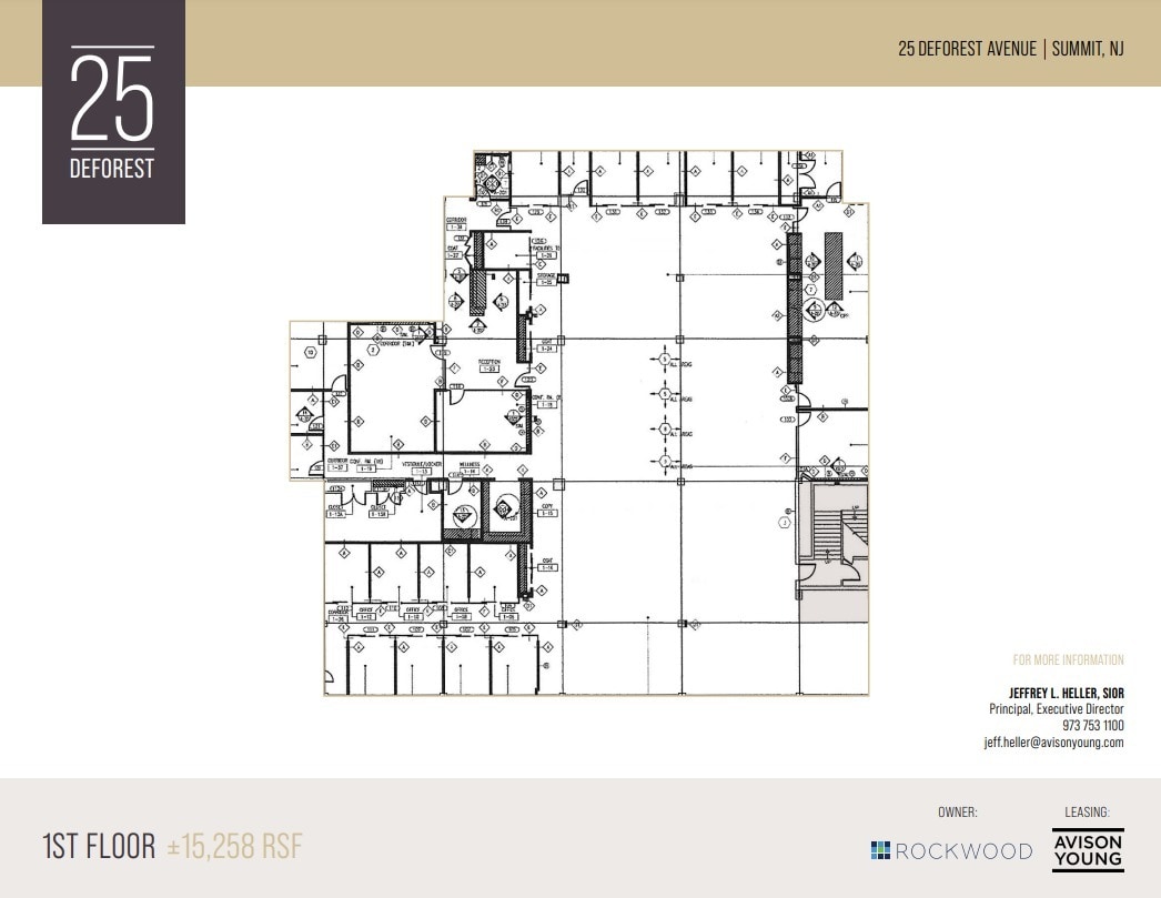 25 Deforest Ave, Summit, NJ à louer Plan d’étage– Image 1 sur 1