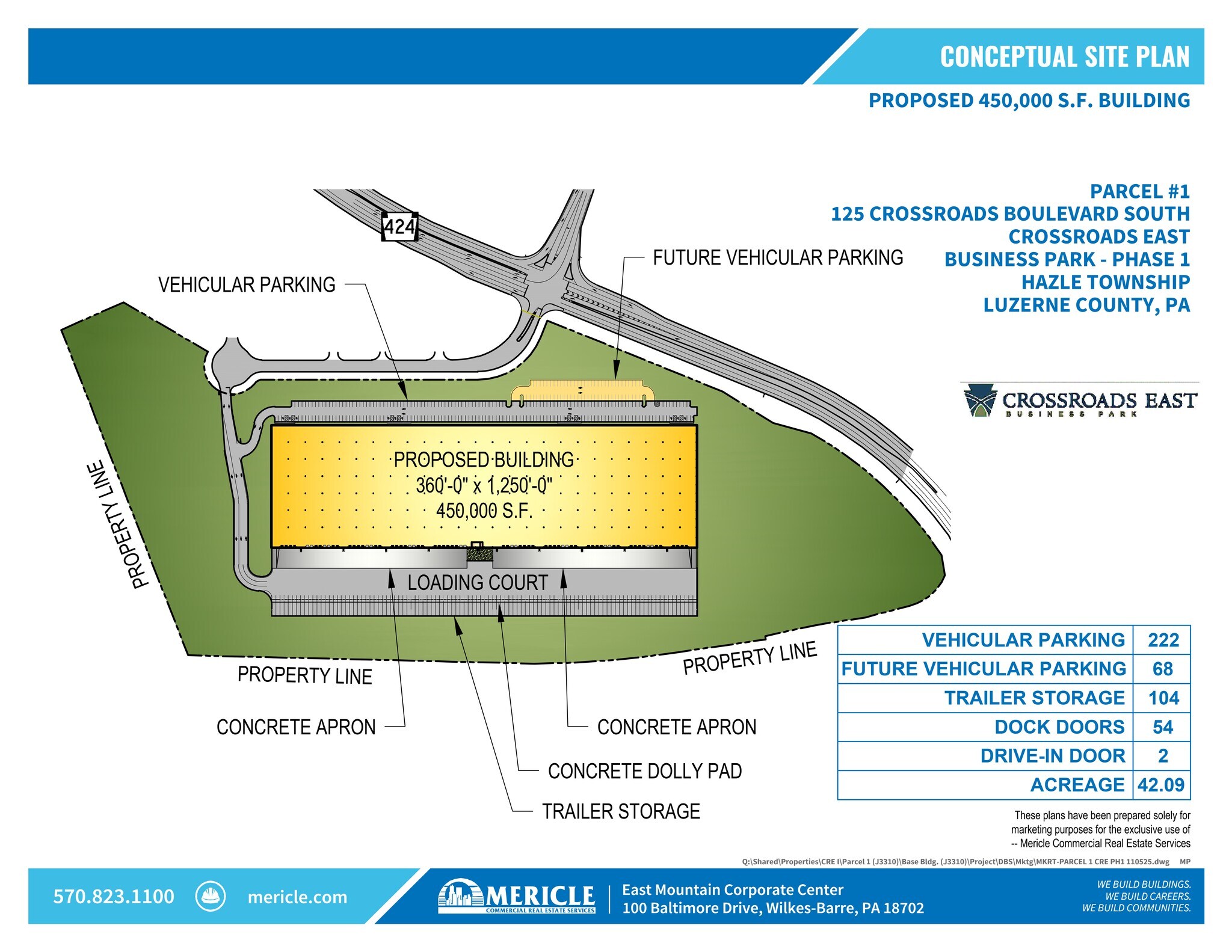 Route 424, Hazleton, PA à louer Plan de site– Image 1 sur 3
