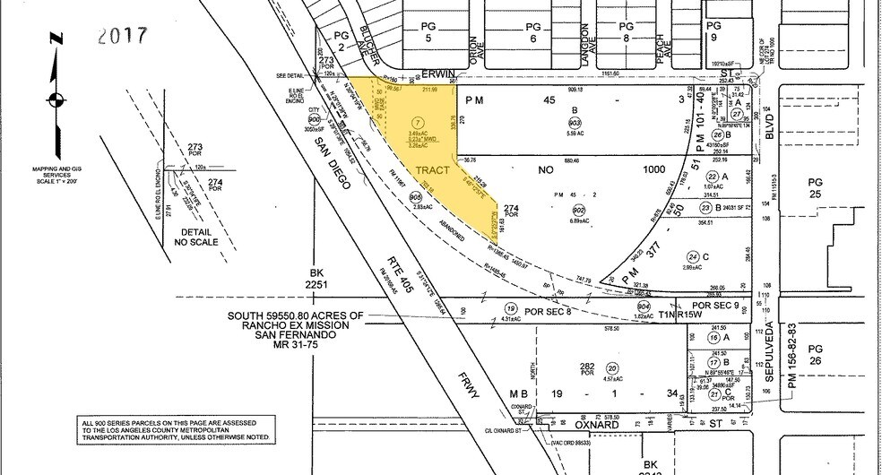 15500 Erwin St, Van Nuys, CA à louer - Plan cadastral – Image 3 sur 4