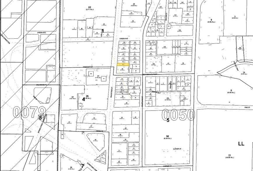 529 Peachtree St NE, Atlanta, GA à louer - Plan cadastral – Image 2 sur 10