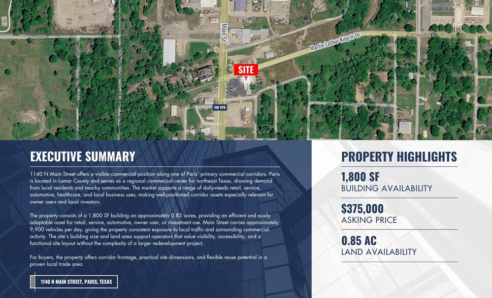 1140 N Main St, Paris, TX à vendre - Aérien – Image 2 sur 5