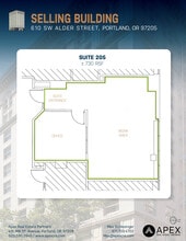 610 SW Alder St, Portland, OR à louer Plan d’étage– Image 1 sur 1