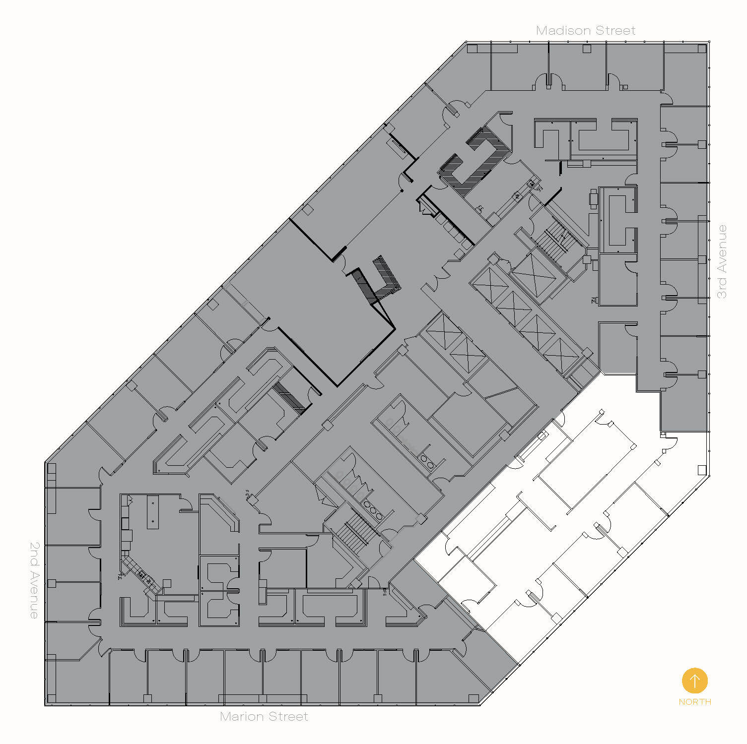 999 3rd Ave, Seattle, WA à louer Plan d’étage– Image 1 sur 1
