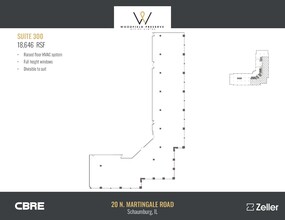 20 N Martingale Rd, Schaumburg, IL à louer Plan d’étage– Image 1 sur 1