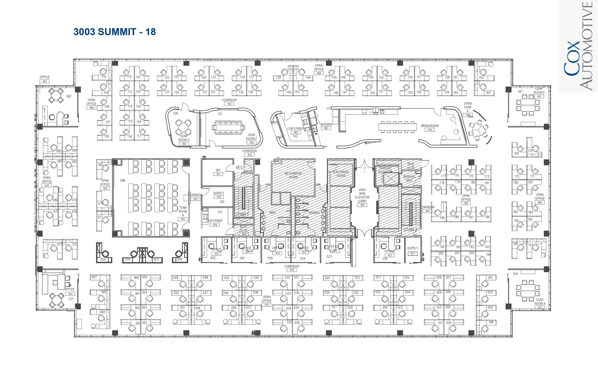 3003 Summit Blvd, Atlanta, GA à louer Plan d’étage– Image 1 sur 1