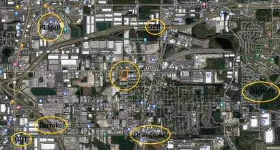 9010 Sidney Hayes, Orlando, FL - VUE AÉRIENNE  vue de carte