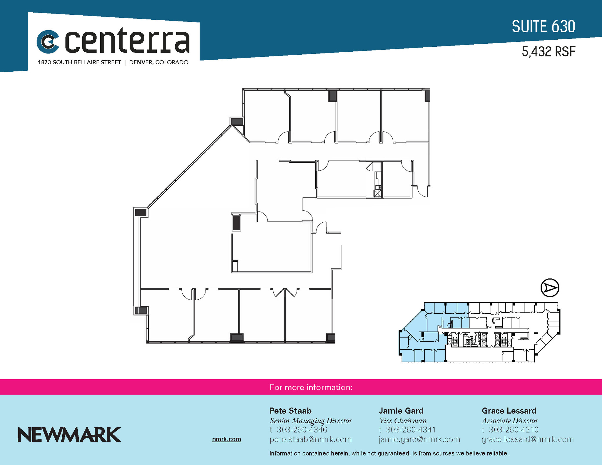 1873 S Bellaire St, Denver, CO à louer Plan d’étage– Image 1 sur 1