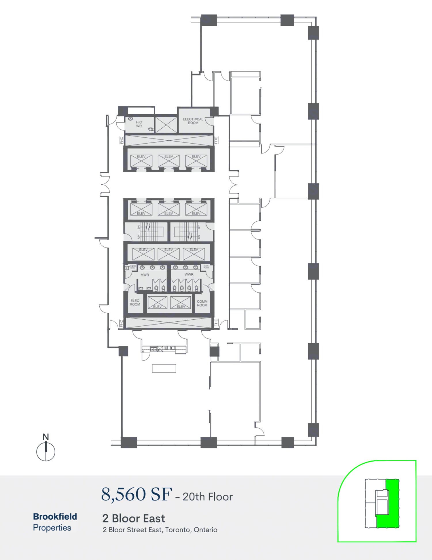 2 Bloor St E, Toronto, ON à louer Plan d’étage– Image 1 sur 1