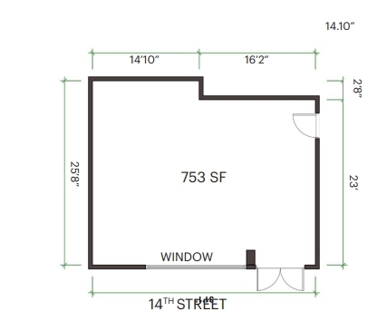 1401 Jackson St, Oakland, CA à louer Plan d’étage– Image 1 sur 2