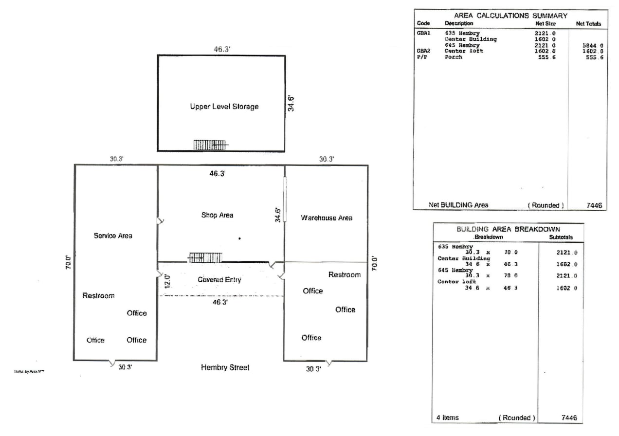 635-645 Hembry St, Lewisville, TX à vendre Plan d’étage– Image 1 sur 1
