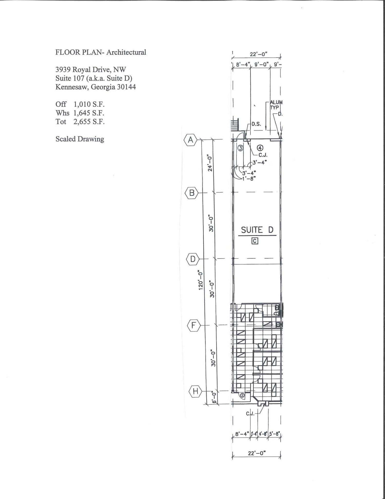 3939 Royal Dr NW, Kennesaw, GA à louer Plan de site– Image 1 sur 1