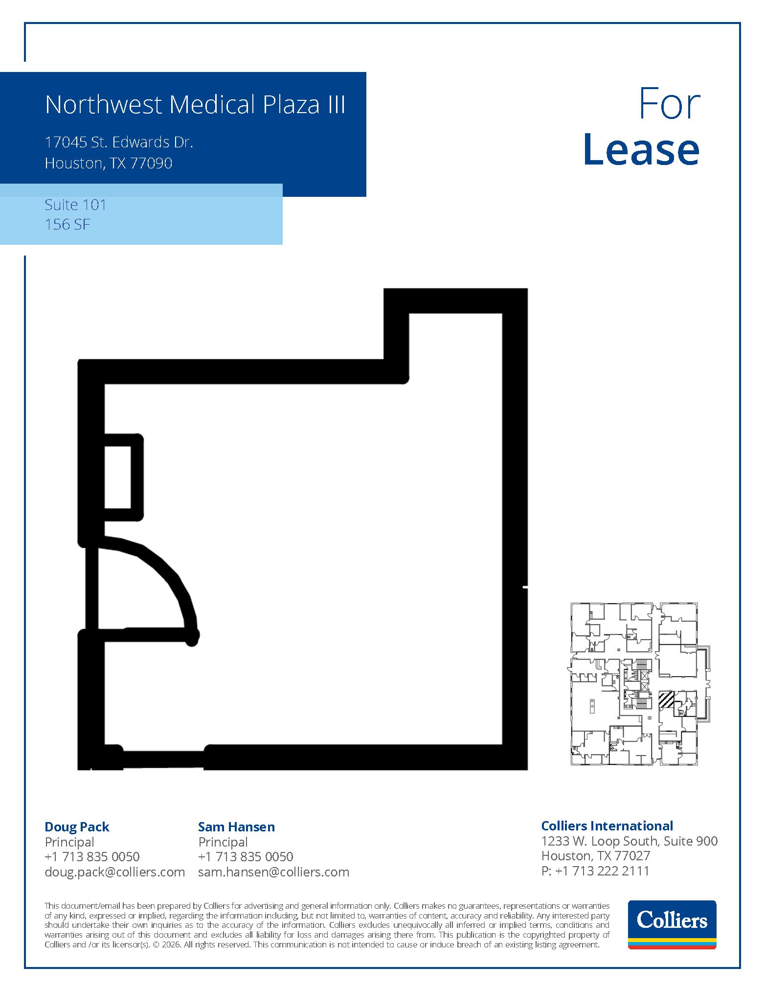 800 Peakwood Dr, Houston, TX à louer Plan d’étage– Image 1 sur 1