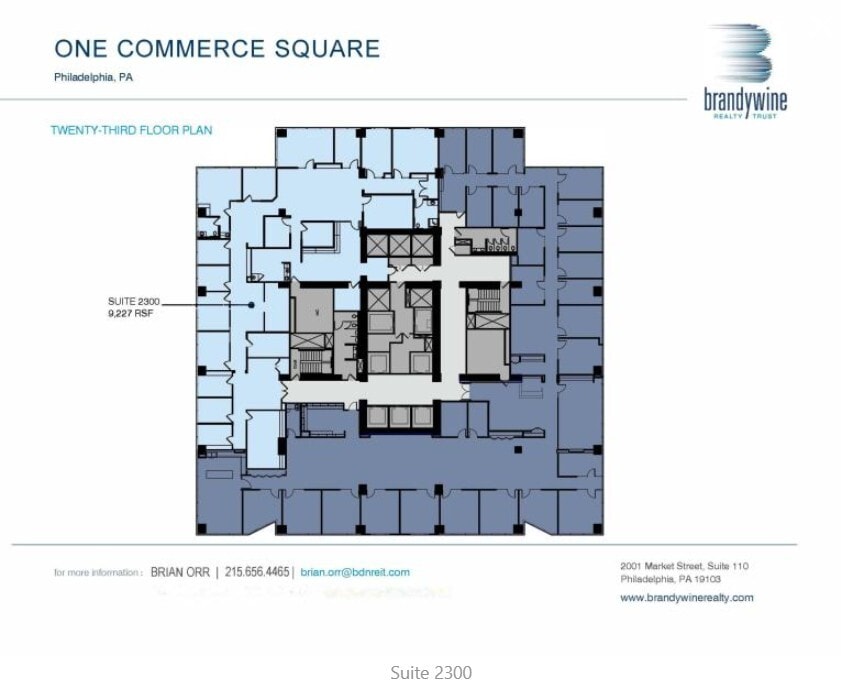 2001 Market St, Philadelphia, PA à louer Plan d’étage– Image 1 sur 1
