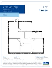 7700 San Felipe St, Houston, TX à louer Plan d’étage– Image 1 sur 1