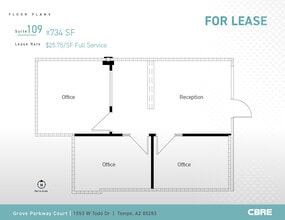 1553 W Todd Dr, Tempe, AZ à louer Plan d’étage– Image 1 sur 1
