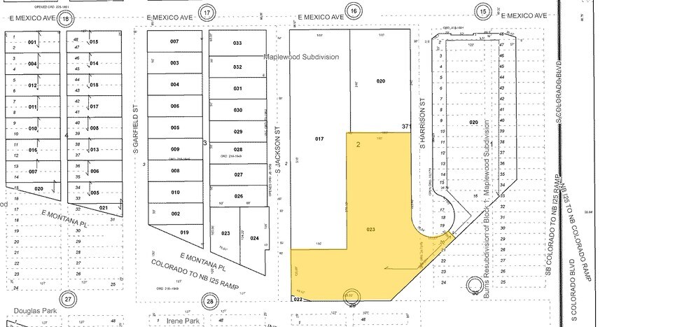 1777 S Harrison St, Denver, CO à louer - Plan cadastral – Image 2 sur 16