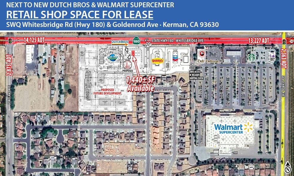 14025-14075 W Whitesbridge Ave, Kerman, CA à louer - Photo principale – Image 1 sur 1