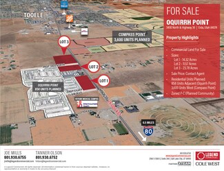 Plus de détails pour 3400 N & Highway 36, Erda, UT - Terrain à vendre