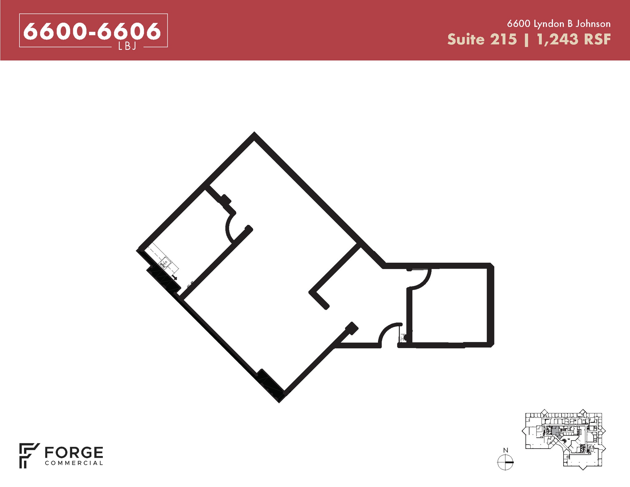 6600 Lyndon B Johnson Fwy, Dallas, TX à louer Plan d’étage– Image 1 sur 1