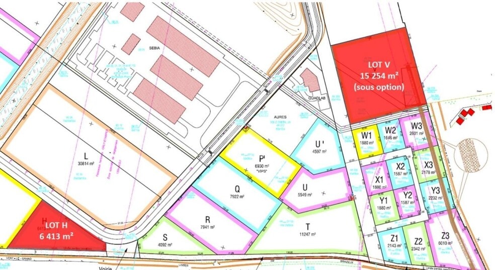 Rue De La Plaine À Migné, Lisses à vendre - Plan de site – Image 2 sur 2