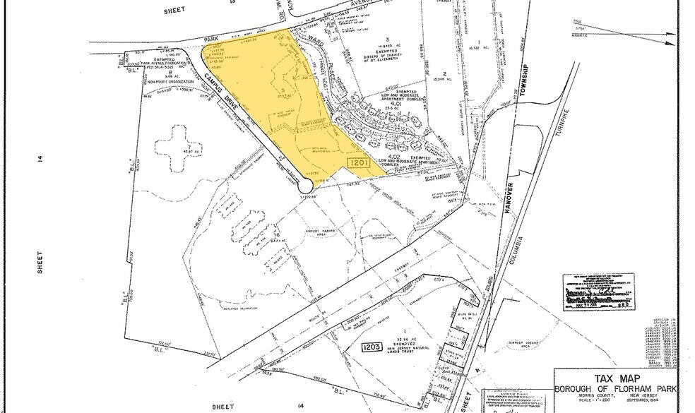 200 Campus Dr, Florham Park, NJ à louer - Plan cadastral – Image 3 sur 3