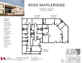 6550 Mapleridge St, Houston, TX à louer Plan d’étage– Image 2 sur 2