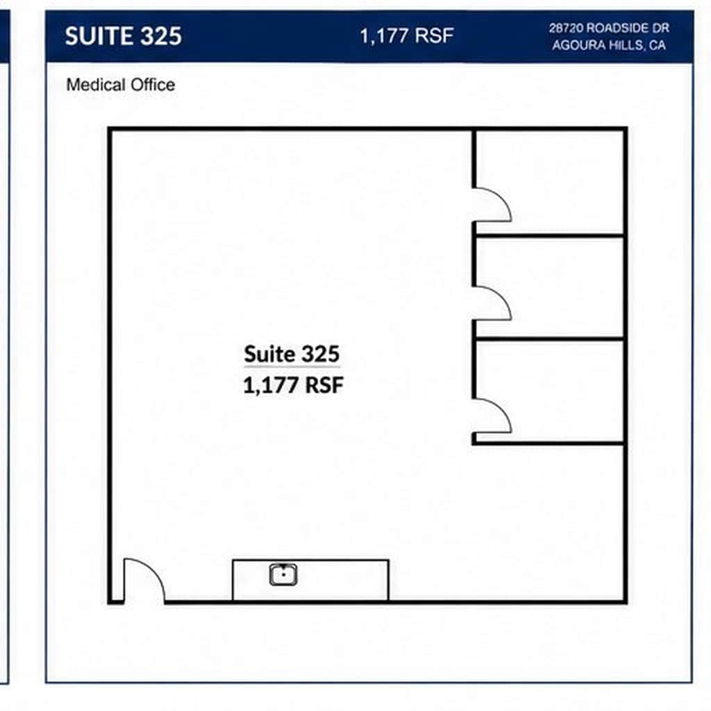 28720 Roadside Dr, Agoura Hills, CA à louer Plan d’étage– Image 1 sur 1