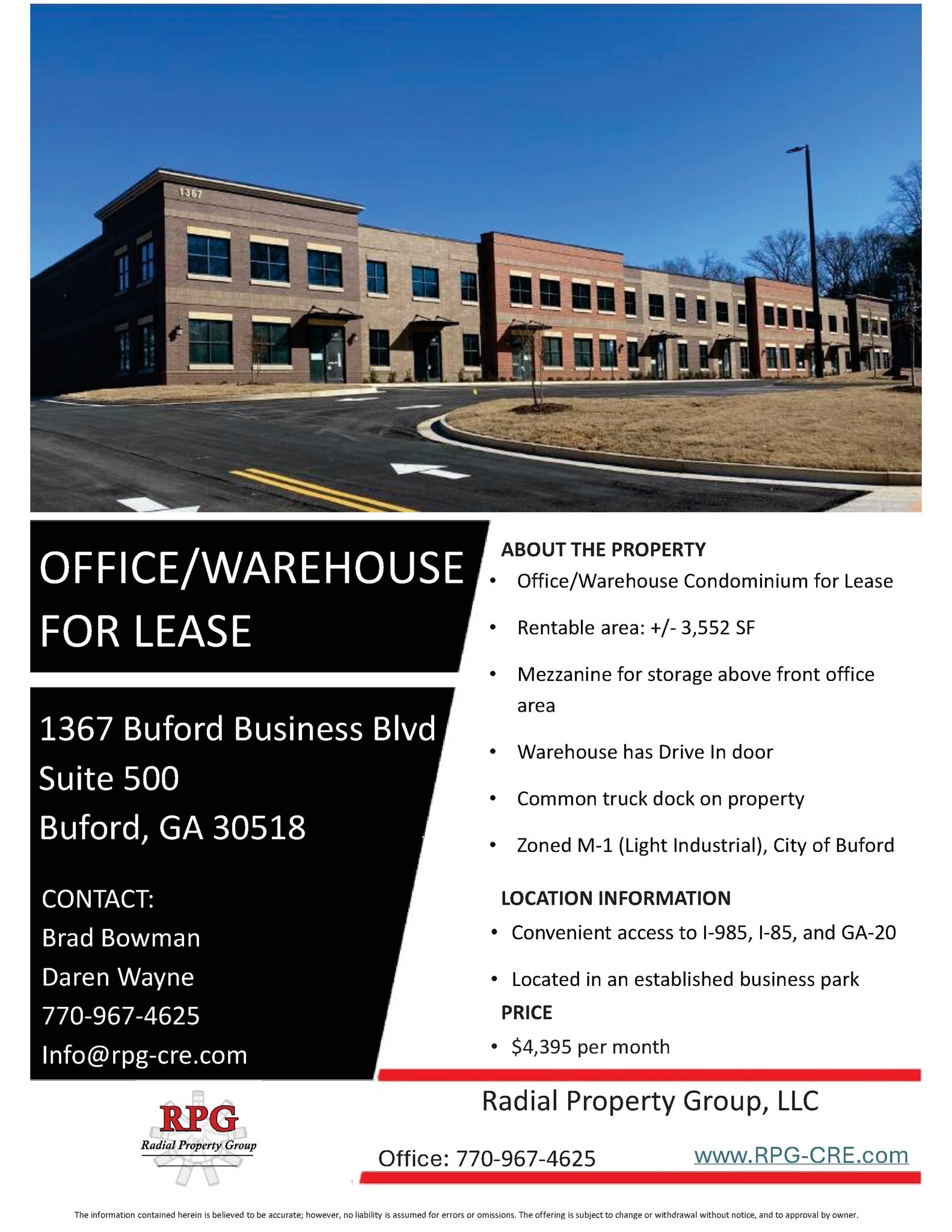 1367 Buford Business Blvd, Buford, GA à louer Photo de l’immeuble– Image 1 sur 2