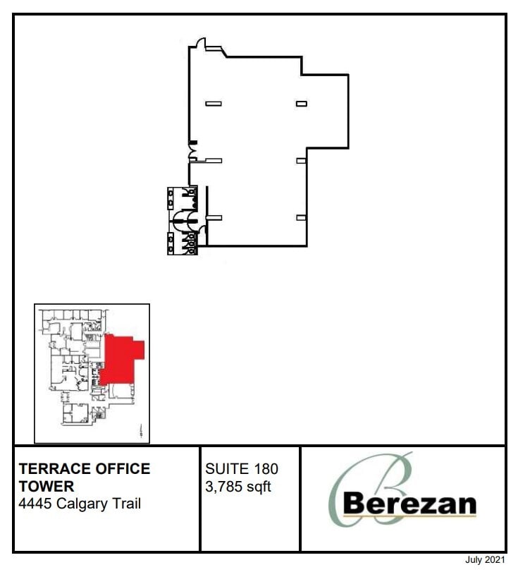 4445 Calgary Trl, Edmonton, AB à louer Plan d’étage– Image 1 sur 1