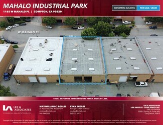 Plus de détails pour 1165 W Mahalo Pl, Compton, CA - Industriel/Logistique à vendre