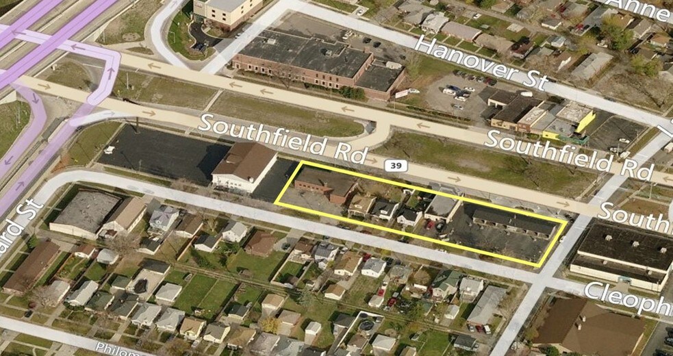 1519-1545 Southfield Rd, Lincoln Park, MI à vendre - Photo principale – Image 1 sur 10