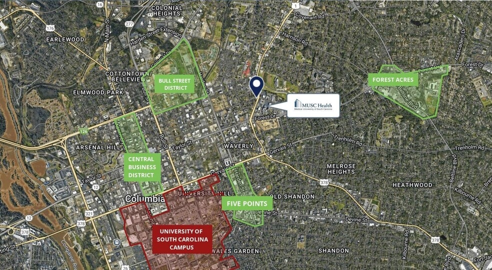 1801 Two Notch Rd, Columbia, SC à vendre - Aérien – Image 2 sur 2