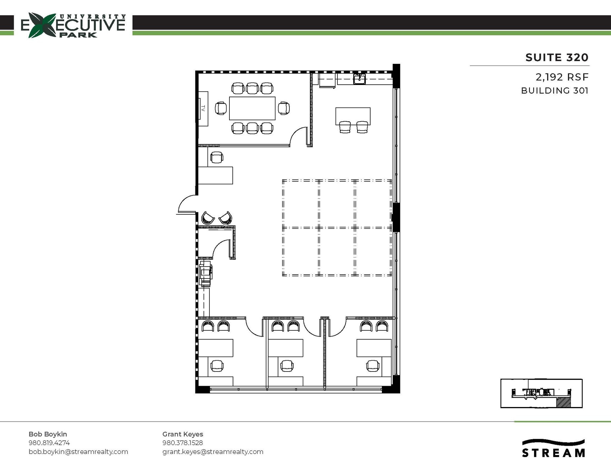 301 McCullough Dr, Charlotte, NC à louer Plan d’étage– Image 1 sur 1