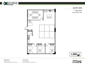 301 McCullough Dr, Charlotte, NC à louer Plan d’étage– Image 1 sur 1