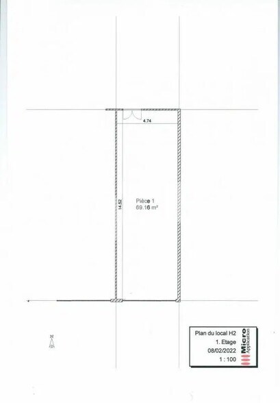 Local commercial dans Ormoy à louer - Plan d’étage – Image 3 sur 4