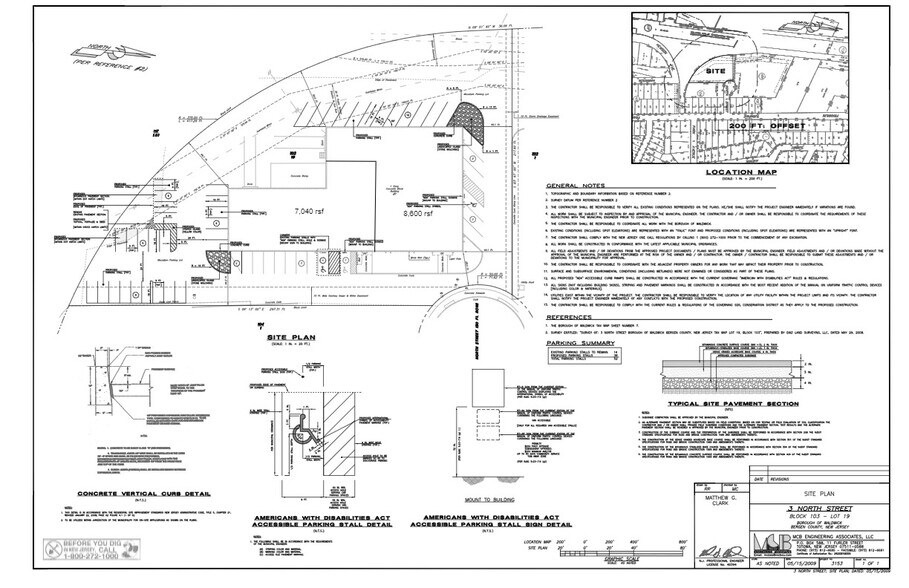 3 North St, Waldwick, NJ à louer - Plan de site – Image 2 sur 8