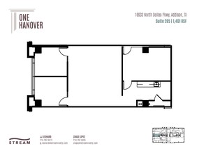 16633 N Dallas Pky, Addison, TX à louer Plan d’étage– Image 1 sur 1