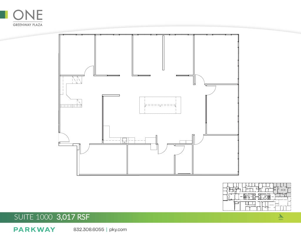 1 Greenway Plz, Houston, TX à louer Plan d’étage– Image 1 sur 1