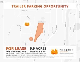 Plus de détails pour 403 Degner Ave, Mayville, WI - Terrain à louer