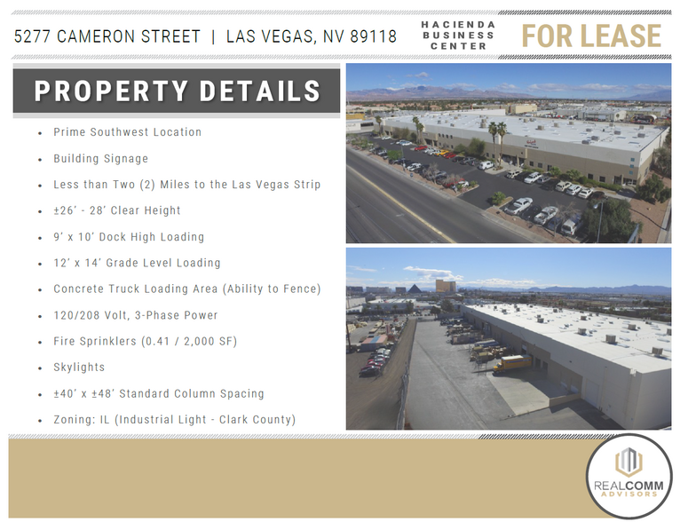 5277 Cameron St, Las Vegas, NV à louer - Photo de l’immeuble – Image 2 sur 5