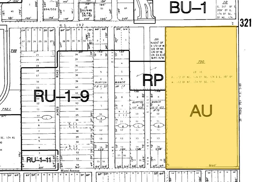 3865 W New Haven Ave, Melbourne, FL à vendre - Plan cadastral – Image 2 sur 3